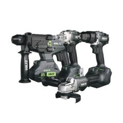 VOLTZ VZ20-4KIT Akülü Darbeli Matkap, Taşlama, Somun Sökme Ve Kırıcı Delici Matkap 4ü1 Arada Set