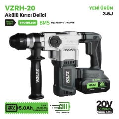 VOLTZ VZRH-20 Akülü Kırıcı Delici 20V 5.0 Ah