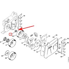 Stihl 9512-933-3800 Zincir Dişli Rulmanı 14х18х15 - Stihl 050, 051, 075, 076, TS50