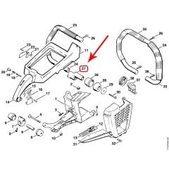 Stihl 1111-791-1901 Tutma Kol Tutucu - Stihl 050, 051, 075, 076, TS50, TS 510, TS760