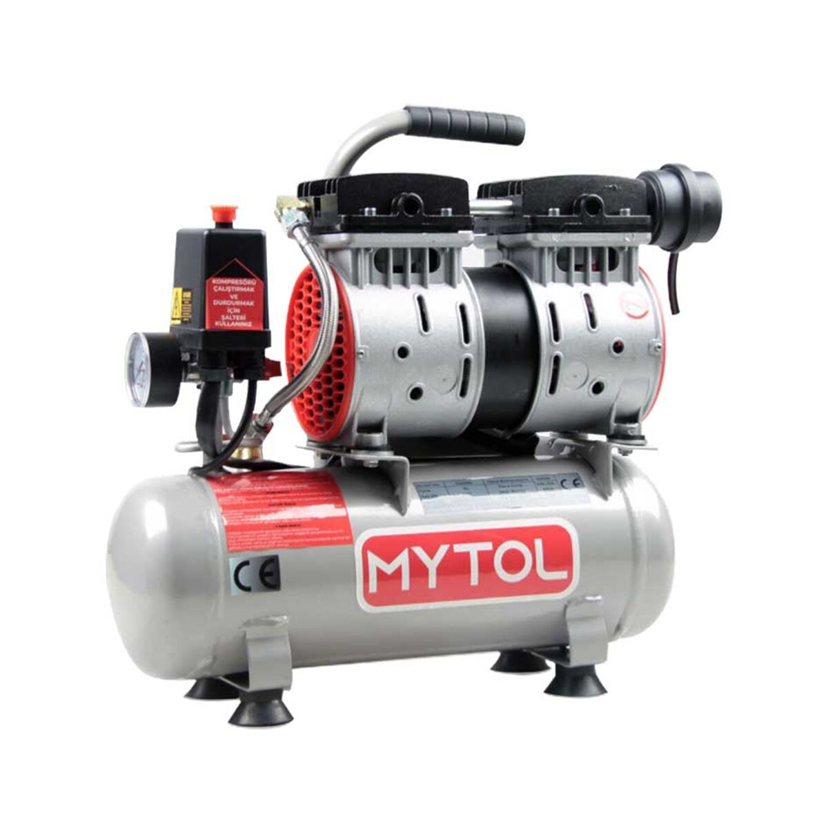 MyTol EWS06 Sessiz Kompresör 6 Litre 0.5Hp