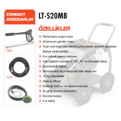 LUTIAN LT-S20MB Basınçlı Yıkama Makinesi 5500W 235Bar