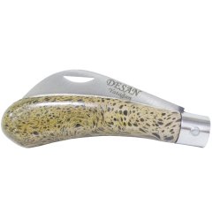 Desan Aşı Bıçağı Eğri Ağız Ahşap Sap 19cm - Denizli