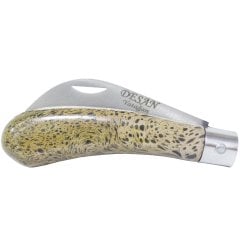 Desan Aşı Bıçağı Eğri Ağız Ahşap Sap 19cm - Denizli