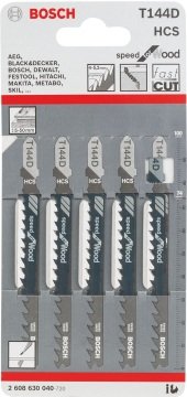 Bosch T144D Dekupaj Testere Bıçak Ahşap 5 Parça