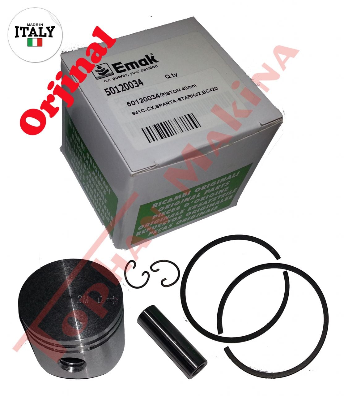 Emak 38mm Oleo-Mac 937/GS370 Efco 137/MT3700 Piston // 50110066A