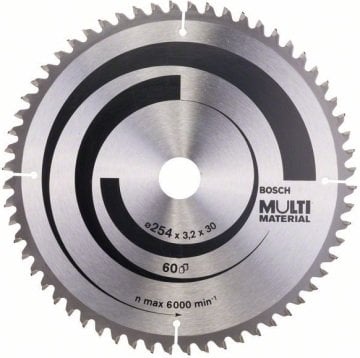 Bosch - Standard for Serisi Çoklu Malzeme için Daire Testere Bıçağı 254*30 mm 60 Diş
