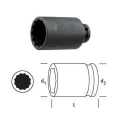 OSAKA LN38YD14 Yıldız Uzun Lokma 3/8'' 14mm