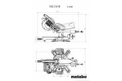 Metabo KGS 216 M Radyal Profil Kesme 1500W 216mm