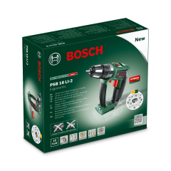 Bosch PSB 18 LI-2 ERGO Akülü Darbeli Delme/Vidalama Makinesi (Baretool)