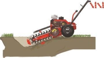 Weibang WBTR126H Kanal Açma Makinesi Benzinli 5.5Hp