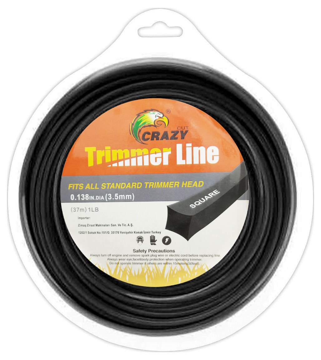 TRİMMER LİNE Motorlu Tırpan Ot Biçme Misinası 3.5 Milim 37 Metre Kare Misina