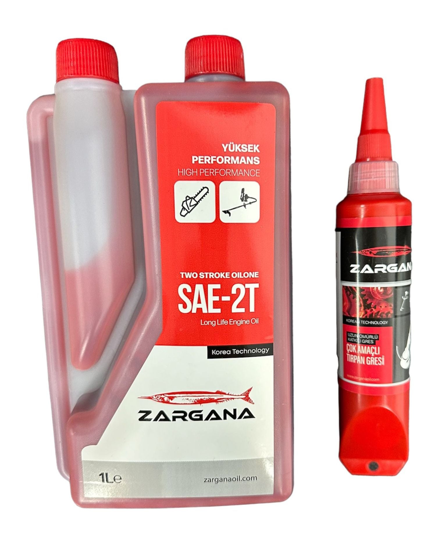 Zargana Z2T10PRO 2t benzin karışım yağı  + ZGR150 Tırpan Gres Yağı 150gr