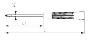 İzeltaş 4520 Elektronikçi Tip Yıldız Uçlu Klemens Tornavida 3x60mm