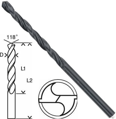 Bosch HSS-R Metal Matkap Uç 7.5x69x109mm