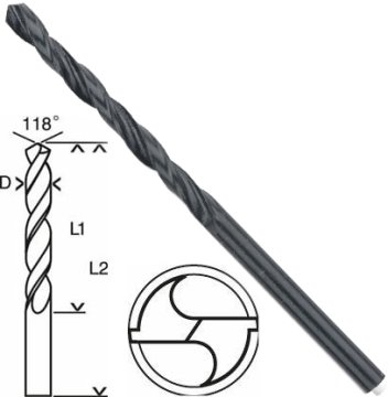 Bosch HSS-R Metal Matkap Uç 7.5x69x109mm