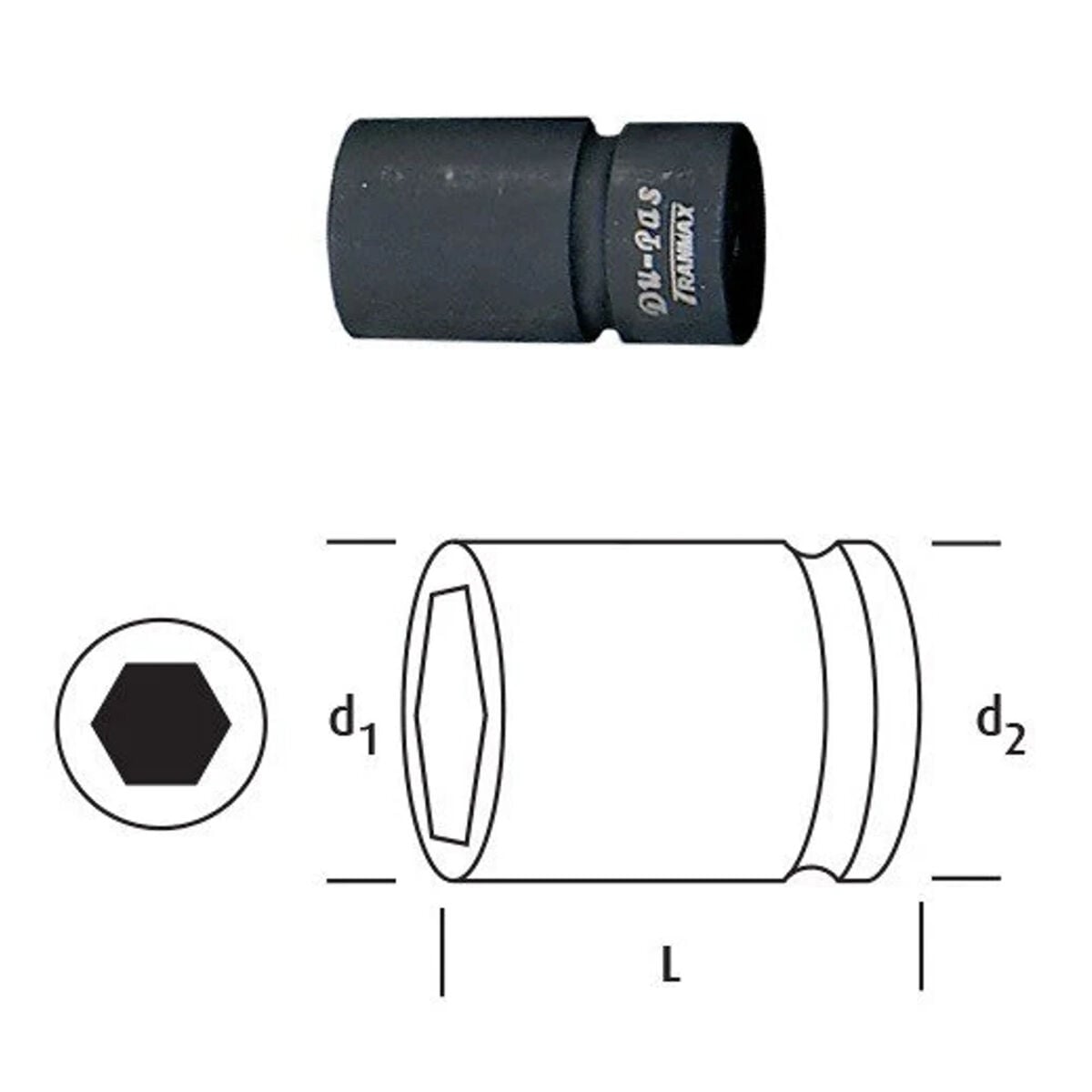 OSAKA LN12P16 Impulse Lokma 1/2'' 16mm