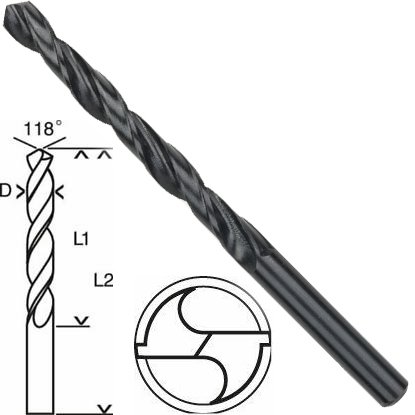 Bosch HSS-R Metal Matkap Uç 8.5x75x117mm