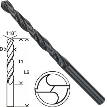 Bosch HSS-R Metal Matkap Uç 9.5x81x125mm