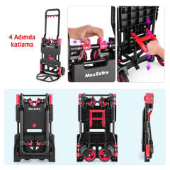 Max Extra FW-90TP 2si 1 Arada Katlanır El Arabası