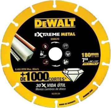 DeWalt Extreme Metal DW8570 Kesici Disk 180mm Metal