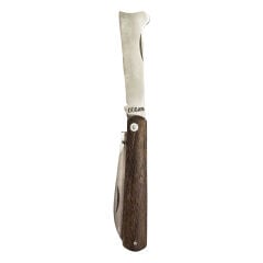 TEMİZİŞ Aşı Katlanır Çift Bıçağı Ahşap Sap 18cm