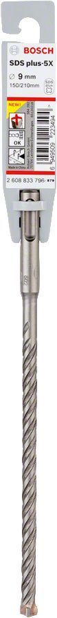 Bosch SDS-Plus 5X Matkap Uç 9x150x210mm Taş ve Beton
