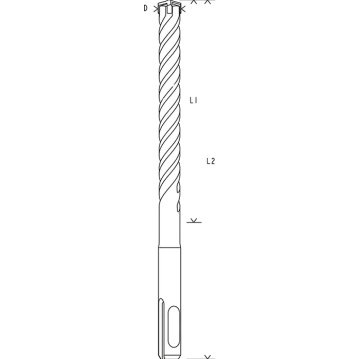 Bosch SDS-Plus 5X Matkap Uç 9x150x210mm Taş ve Beton