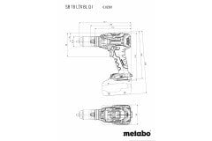 Metabo SB 18 LTX BL QI / 5.2 Çift Akülü Darbeli Vidalama Li-ion 18V 5.2Ah