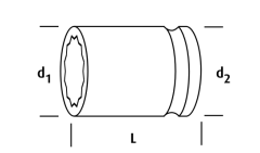 OSAKA LN12YD17 Uzun Yıldız Lokma 1/2'' 17mm