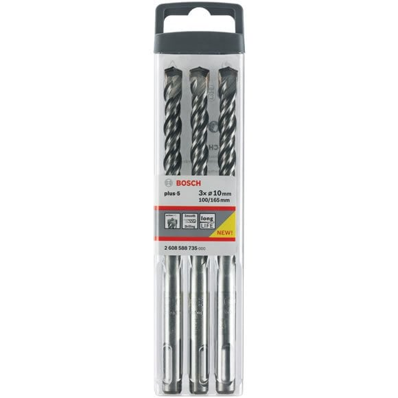 Bosch SDS-Plus Uç 10x100x165mm 3 Parça