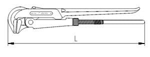 İzeltaş 2201 Maşalı Boru Anahtarı 430mm 1 1/2''