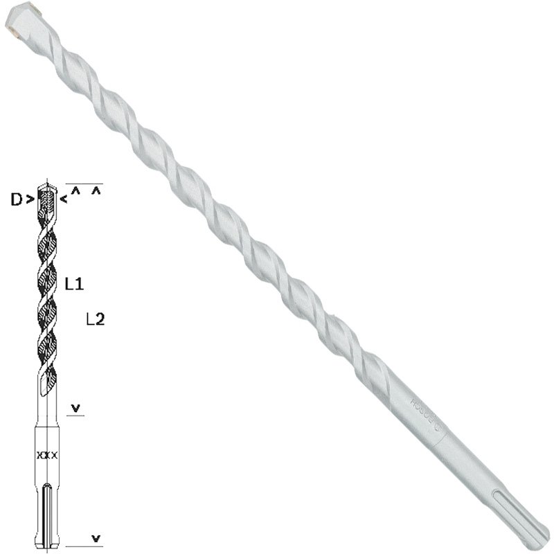 Bosch - Plus-1 Serisi, SDS-plus Kırıcı Delici Matkap Ucu 12*260 mm