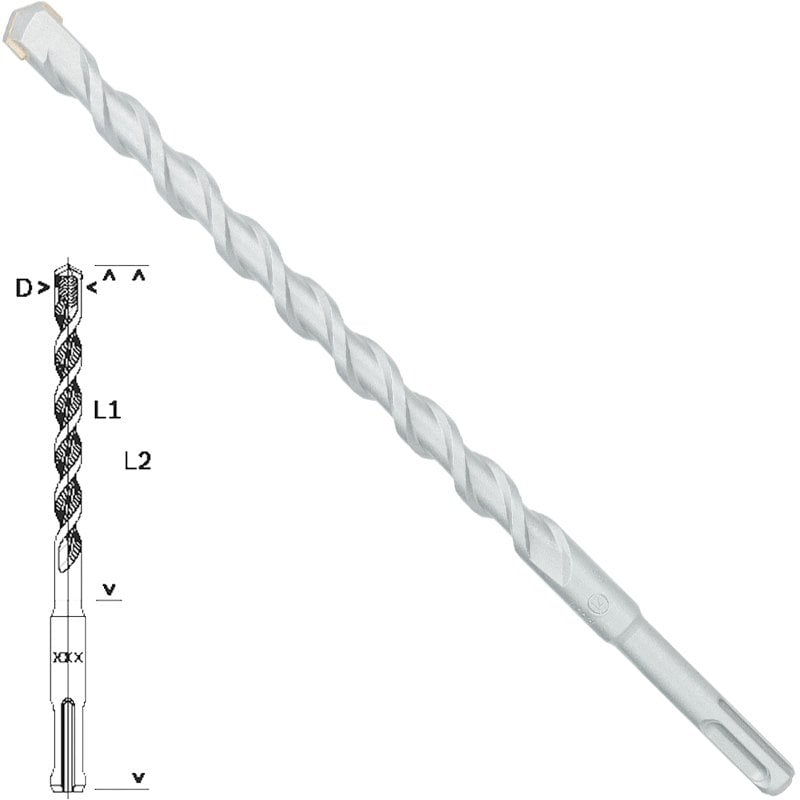 Bosch - Plus-1 Serisi, SDS-plus Kırıcı Delici Matkap Ucu 14*260 mm