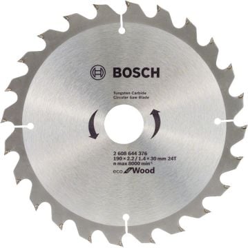 Bosch Optiline Eco Daire Testere Bıçağı 190mm 24Diş Ahşap