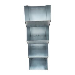 ZARGANA 10 Adet 4 Gözlü Modüler Galvanizli Metal Avadanlık Seti - Ekonomik Paket