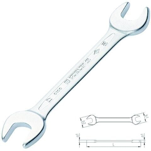  İzeltaş 0100 Çatal İki Ağız Anahtar Kısa Boy 24x27