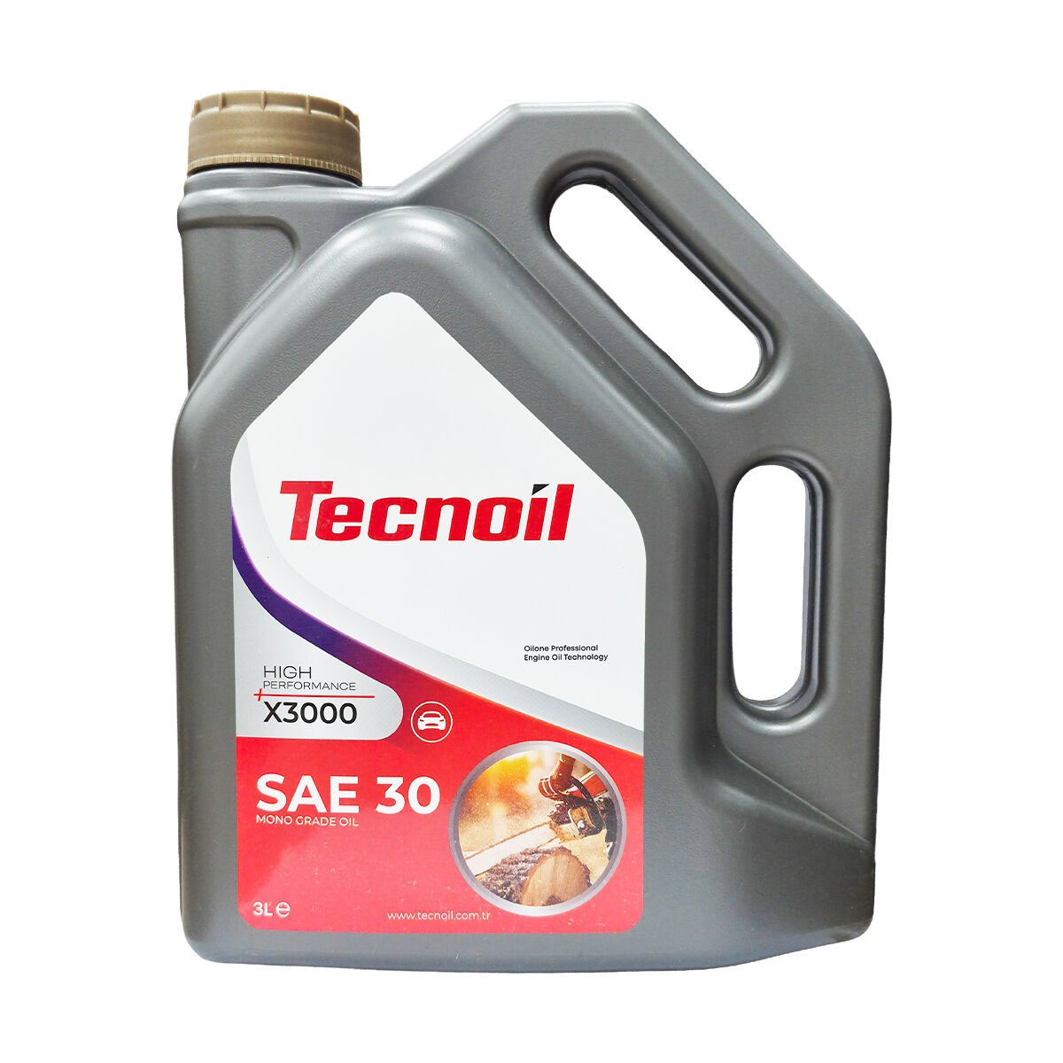 Tecnoil High Performance X3000 SAE 30 Mono Grade Motor ve Zincir Yağı 3 Litre
