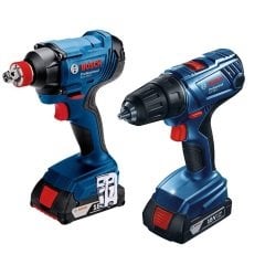Bosch GDX 180-LI + GSR 180-LI 18 Volt 2.0 Ah Çift Akülü Delme/Vidalama - Çantalı