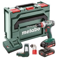 Metabo BS 18 Quick Set Çift Akülü Vidalama 18V 2.0Ah