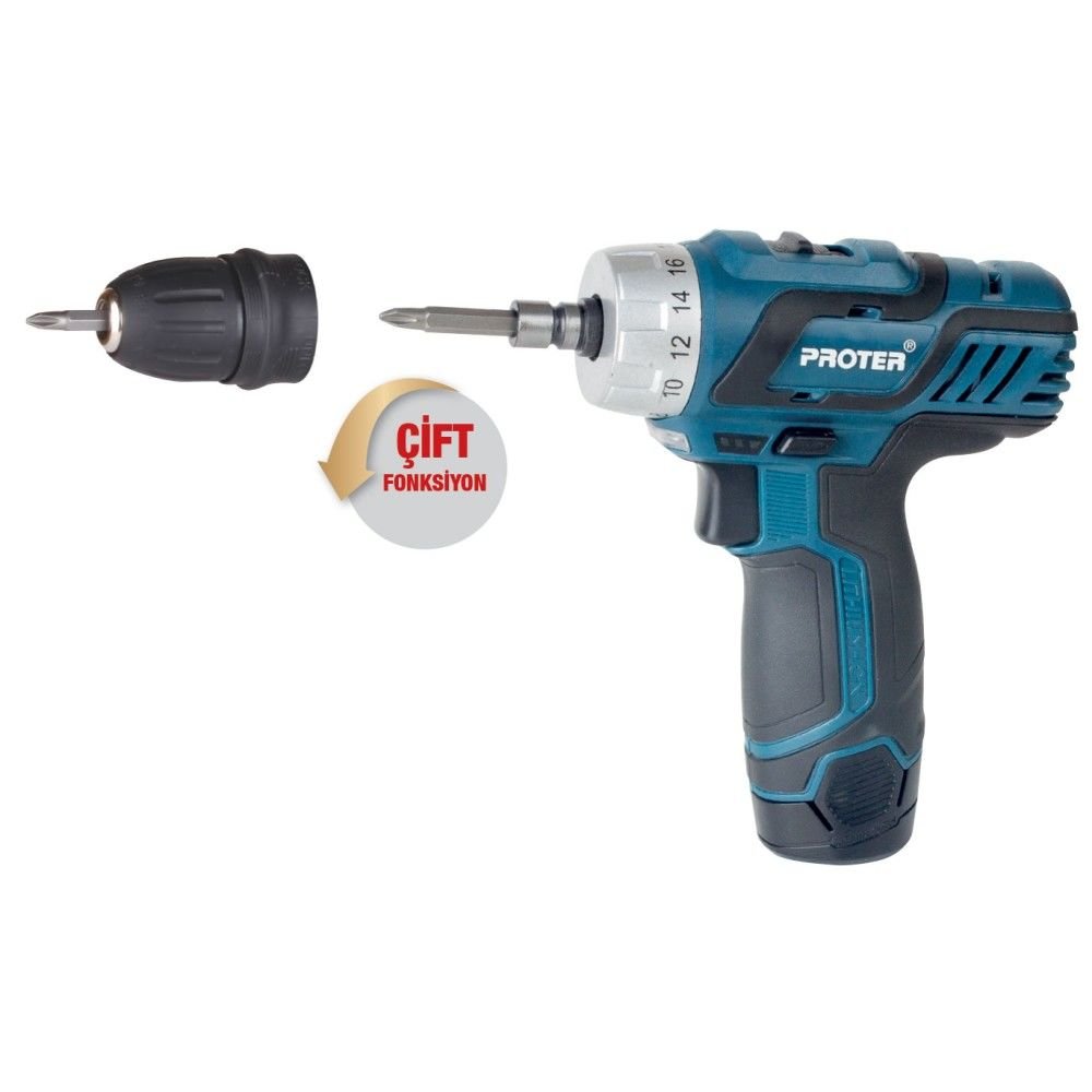 Proter  PST 222 PLUS Şarjlı Vidalama Tornavida 12.0 V