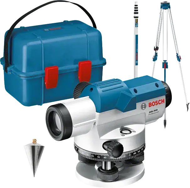 Bosch GOL 20 D + BT 160 + GR500 Optik Nivelman