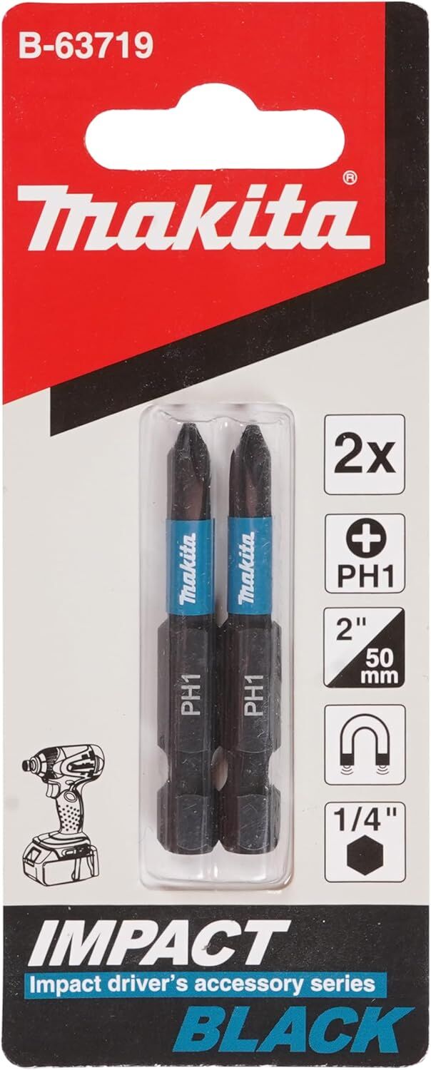 Makita B-63719 Impact Black Bits Uç PH1 - 50mm
