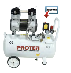 Proter PR52S Sessiz-Yağsız Hava Kompresörü 50 Lt