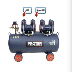 Proter PR104HZ Hızlı-Yağsız Hava Kompresörü 100 Lt - 4 Hp