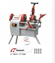 Proter PR1002 Tezgah Tip Pafta Makinası 900W 1/2'' - 2''