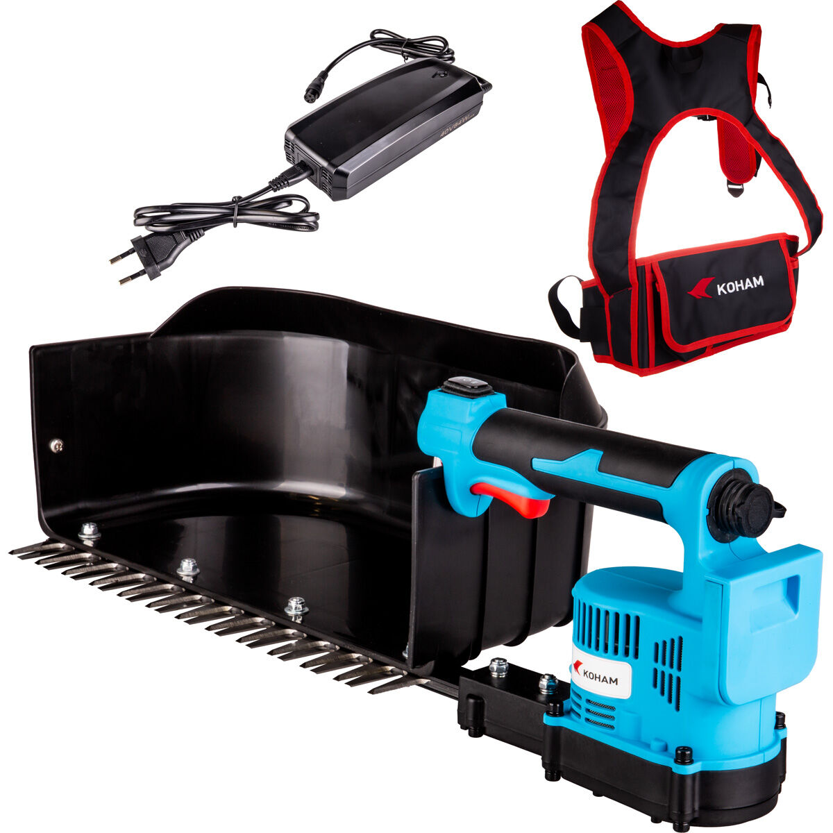 Koham KH-TP30 Çay Toplama Makinası Akülü Sepetli 250W