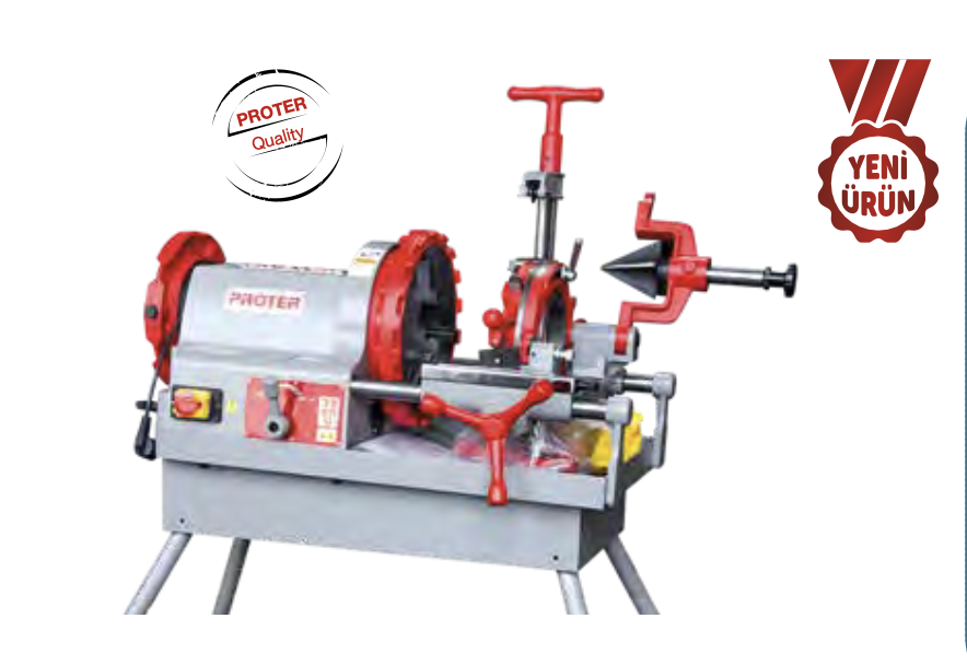 Proter PR4004PRO Tezgah Tip Pafta Makinası 1000W 1/2'' - 4''
