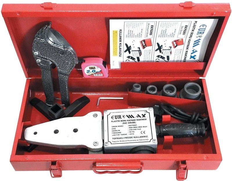 EuroMax EX75201 Plastik Boru Kaynak Makinası 1600W
