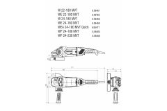 Metabo W 24-180 MVT Büyük Taşlama 2400W 1800mm